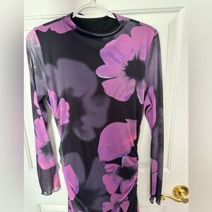SHEIN Aloruh tie dye floral pink dress